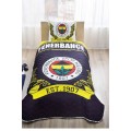 Taç Lisans Desen Yatak Örtüsü Cpp Tek Kişilik Fenerbahçe Logo